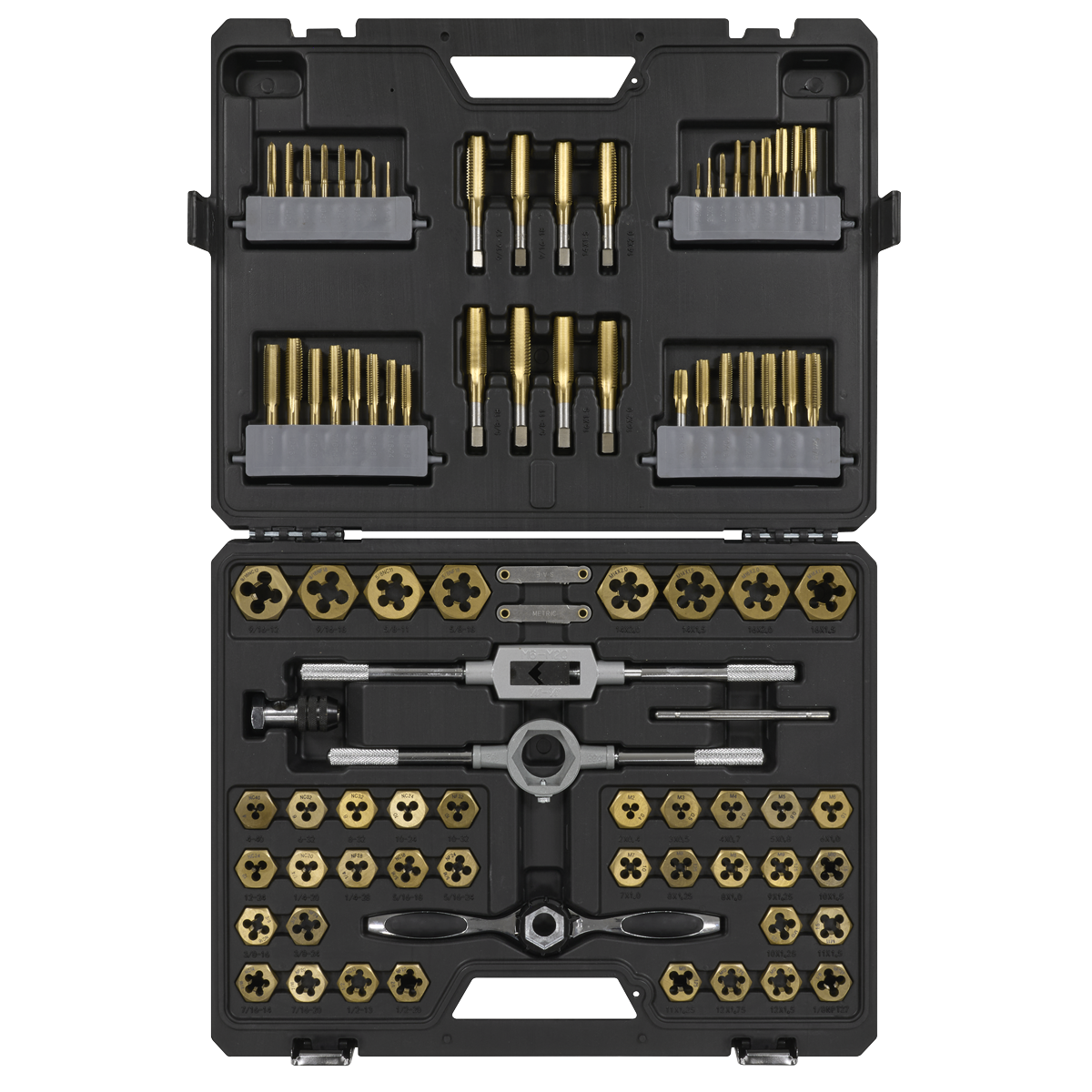 Premier AK3086HIM Premier Metric/Imperial Hexagonal Tap & Die Set 86pc