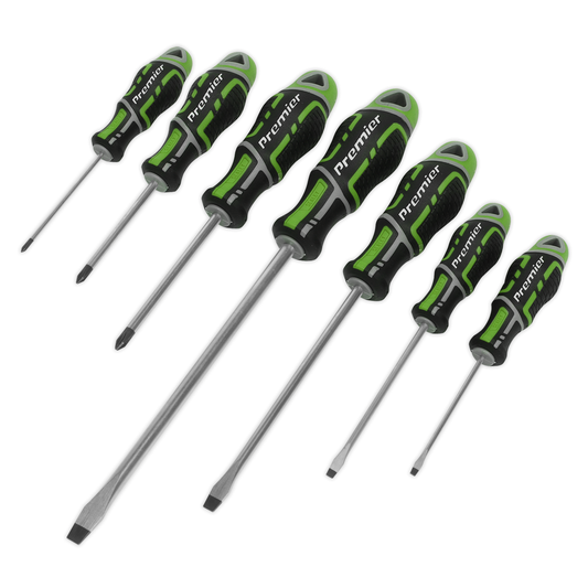 Premier AK4321HV Premier GripMAX® Screwdriver Set 7pc - Hi-Vis Green