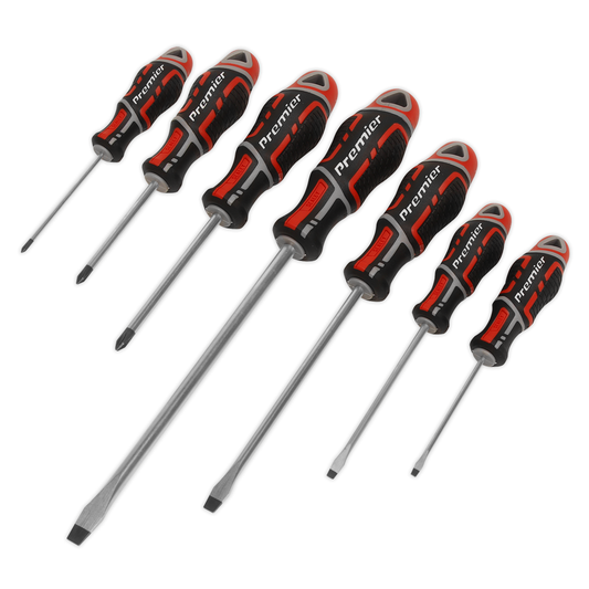 Premier AK4321 Premier GripMAX® Screwdriver Set 7pc - Red