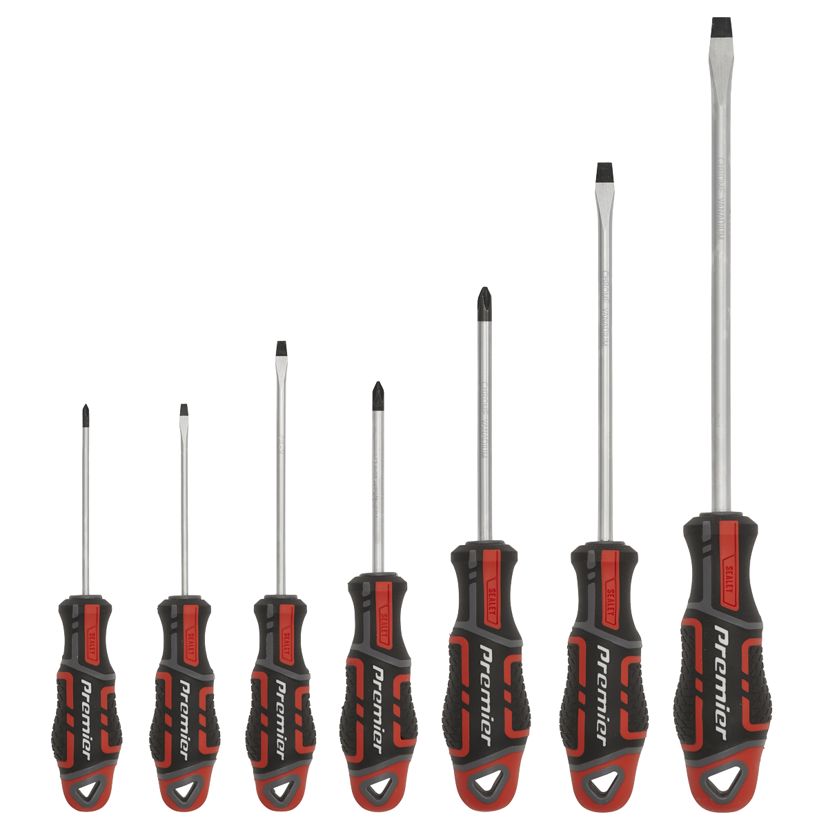 Premier AK4321 Premier GripMAX® Screwdriver Set 7pc - Red