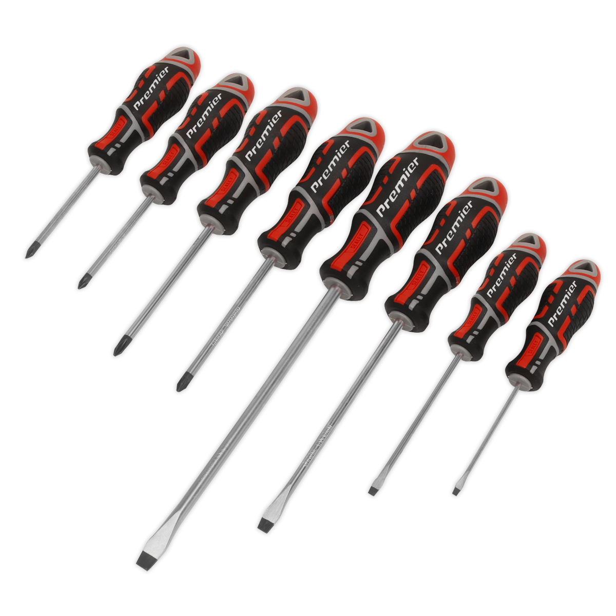 Premier AK4322 Premier GripMAX® Screwdriver Set 8pc - Red