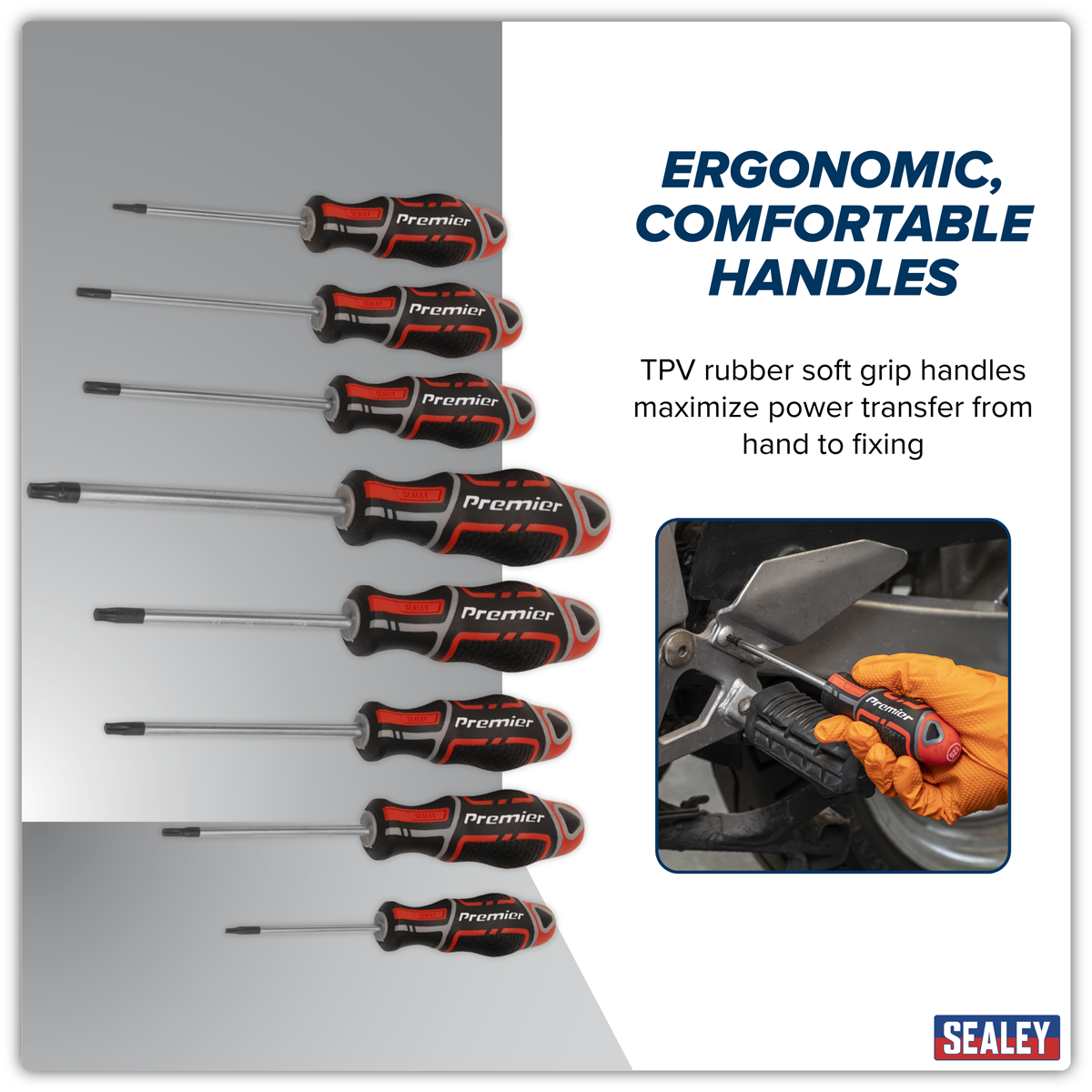 Premier AK4323 Premier GripMAX® Security TRX-Star* Screwdriver Set 8pc - Red