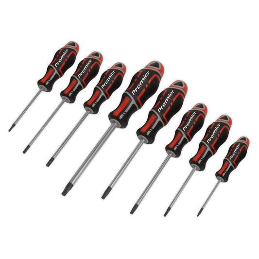 Premier AK4323 Premier GripMAX® Security TRX-Star* Screwdriver Set 8pc - Red