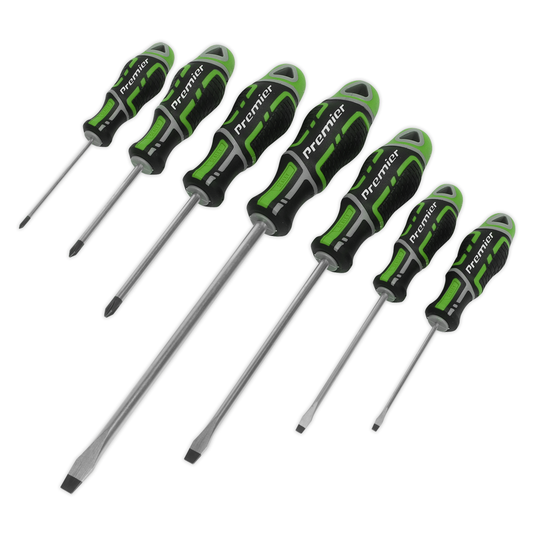 Premier AK4325HV Premier GripMAX® Screwdriver Set 7pc - Hi-Vis Green