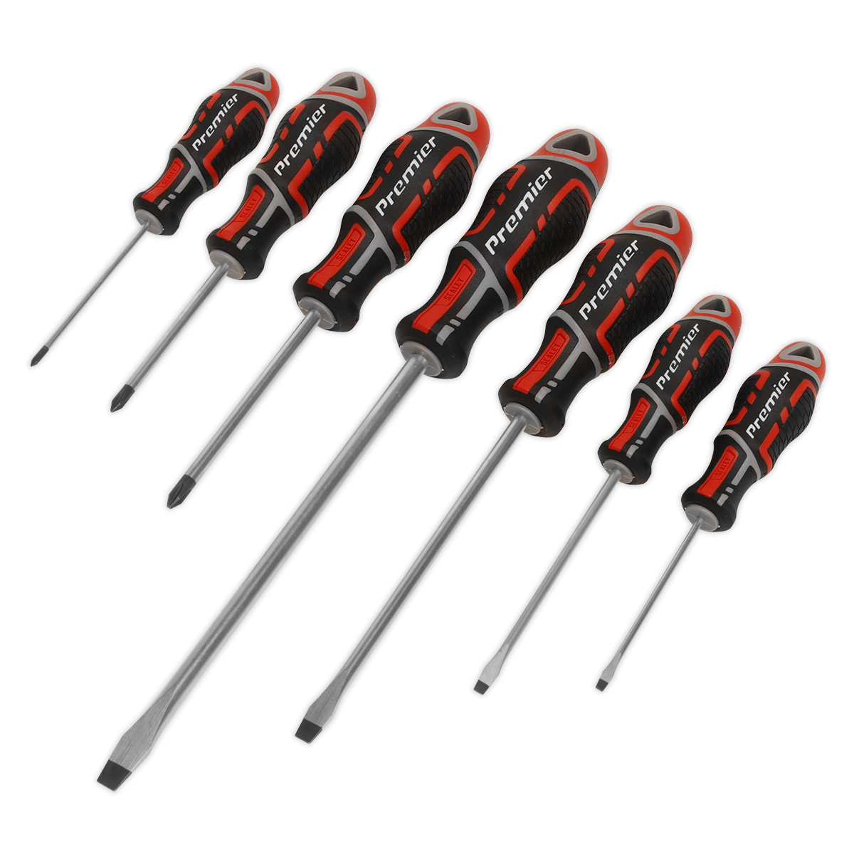 Premier AK4325 Premier GripMAX® Screwdriver Set 7pc - Red