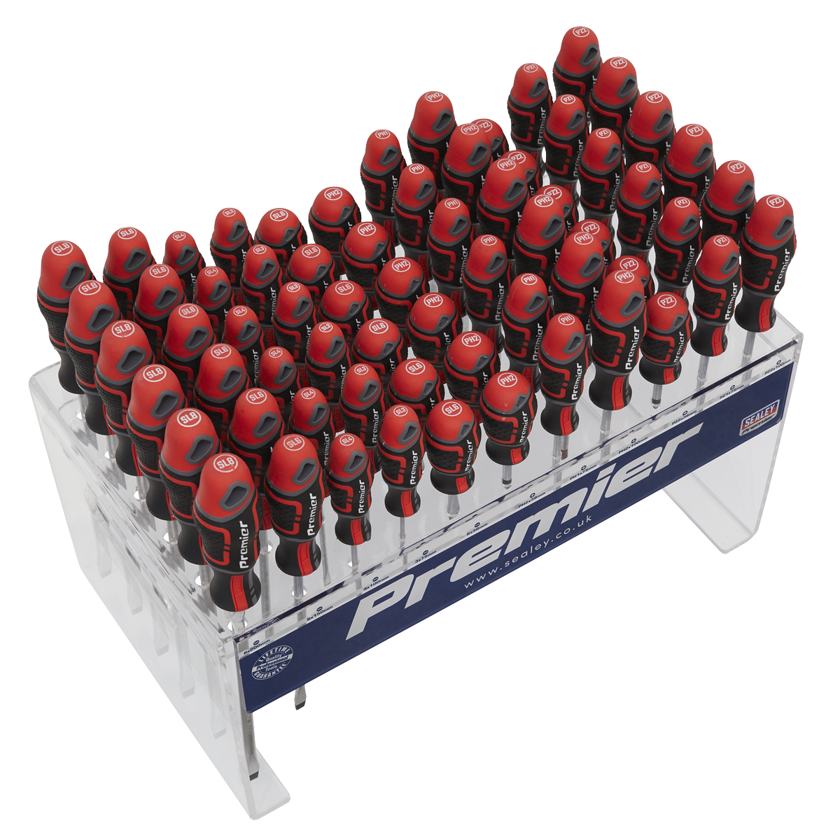 Premier AK4369DS Premier GripMAX® Individual Screwdrivers Countertop Display 66pc