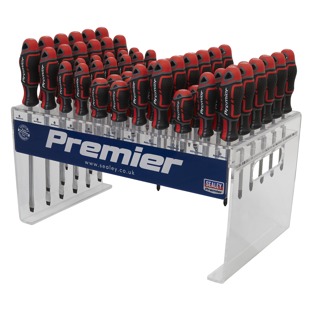 Premier AK4369DS Premier GripMAX® Individual Screwdrivers Countertop Display 66pc