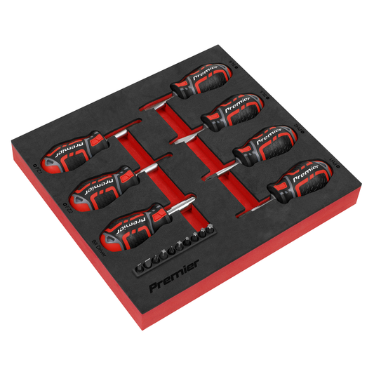 Premier AK4371 Premier GripMAX® Stubby Screwdriver Set 17pc