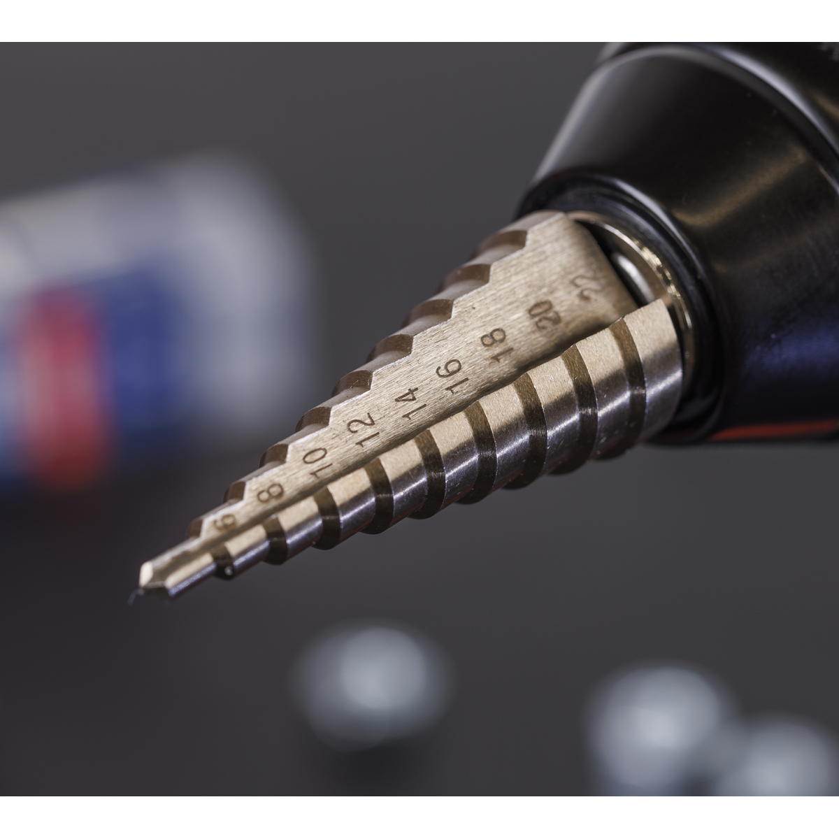 Premier AK4722 Premier Straight Flute HSS Cobalt Step Drill Bit 4-22mm