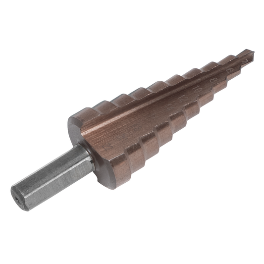 Premier AK4722 Premier Straight Flute HSS Cobalt Step Drill Bit 4-22mm