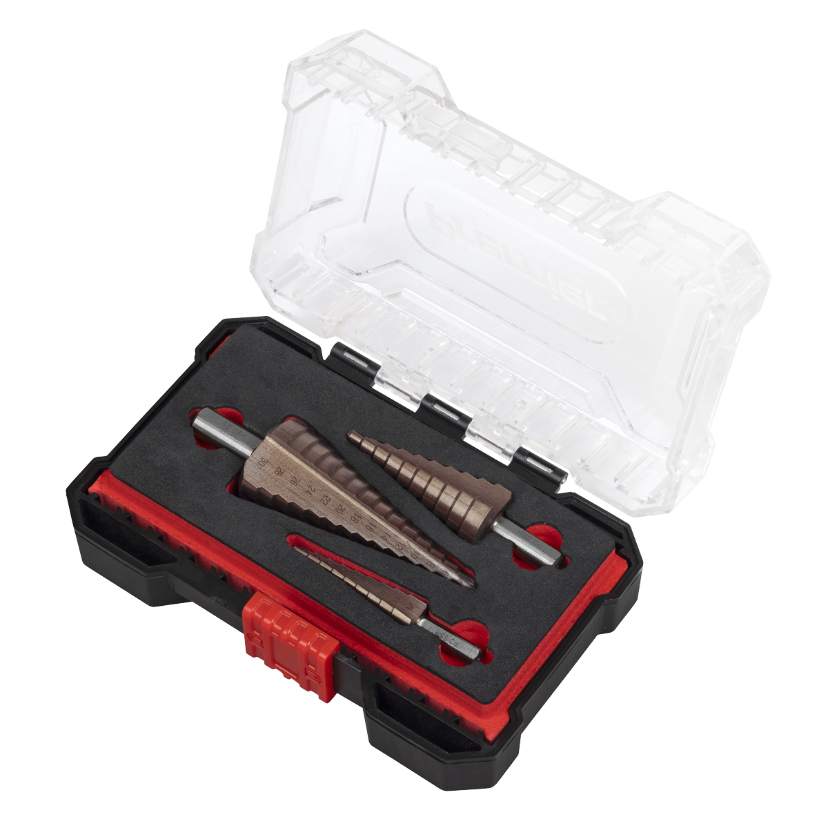 Premier AK4733 Premier Straight Flute HSS Cobalt Step Drill Bit Set 3pc