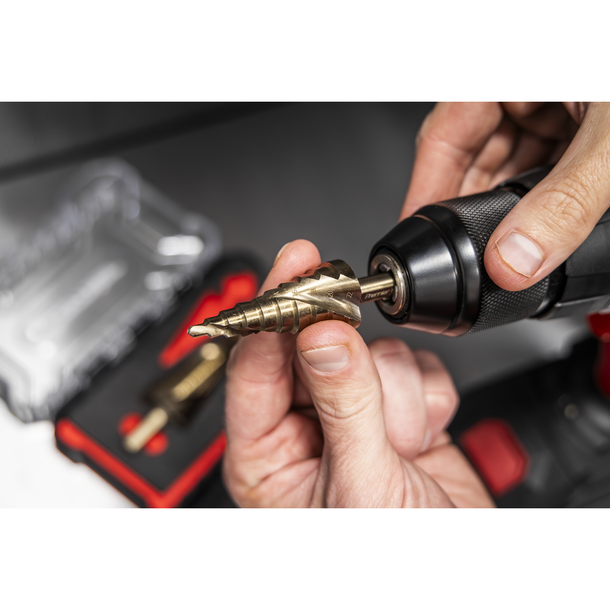 Premier AK4743 Spiral Flute HSS Cobalt Step Drill Bit Set 3pc