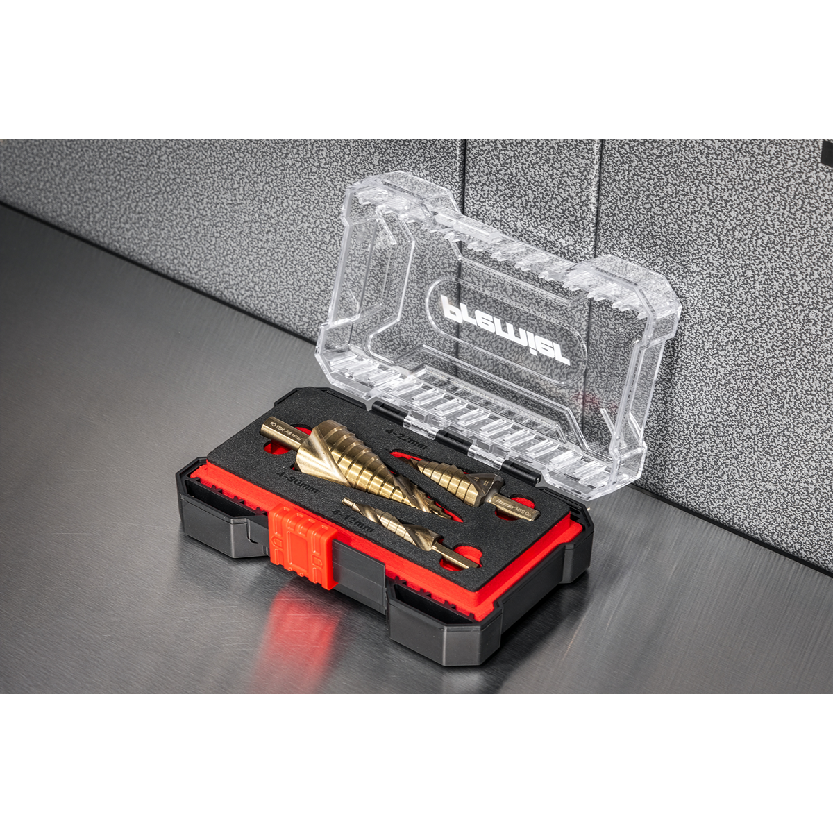 Premier AK4743 Spiral Flute HSS Cobalt Step Drill Bit Set 3pc