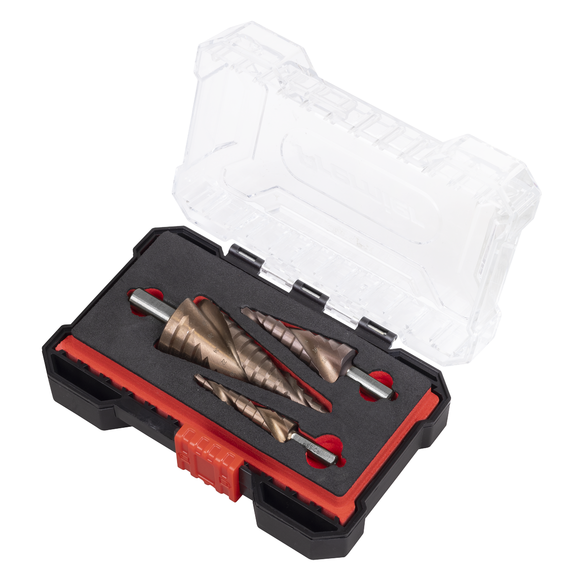 Premier AK4743 Spiral Flute HSS Cobalt Step Drill Bit Set 3pc