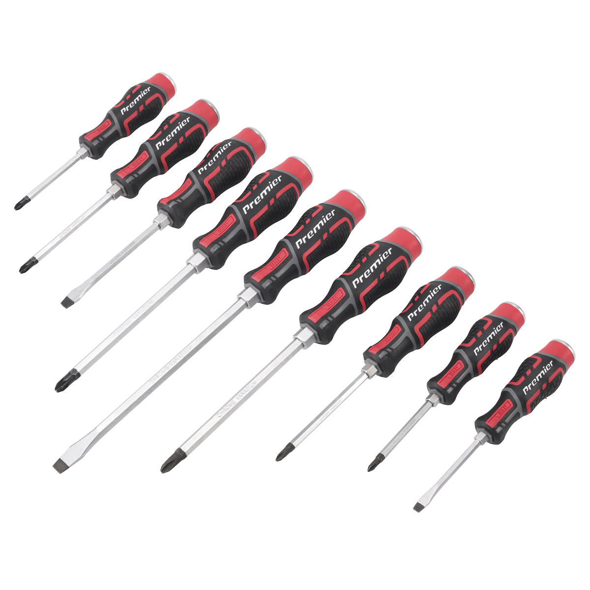 Premier AK4941 Premier Hammer-Thru Screwdriver Set 9pc