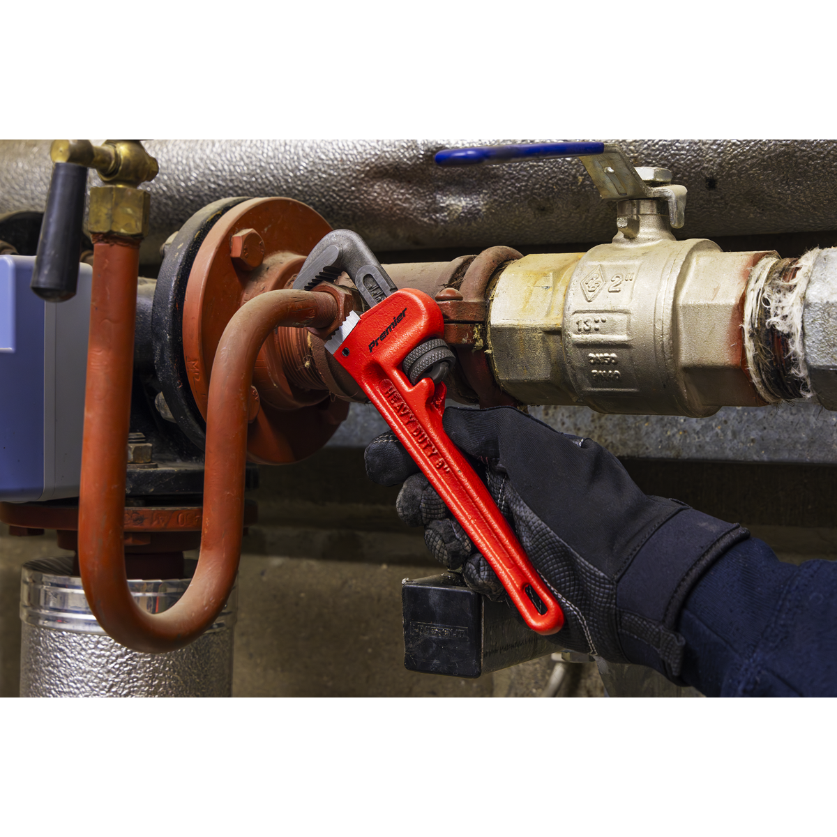 Premier AK5101 Premier Cast Steel Pipe Wrench European Pattern 200mm