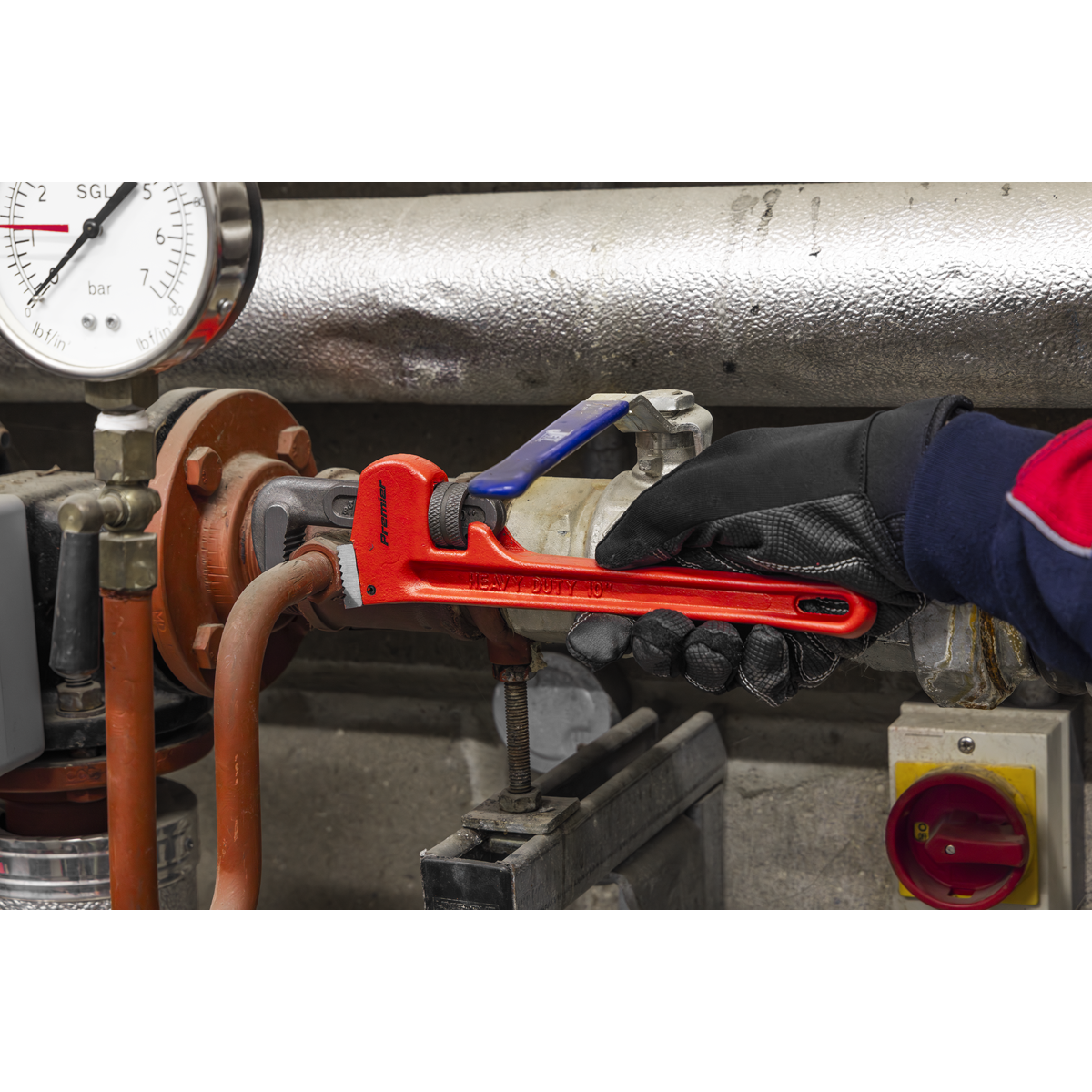 Premier AK5102 Premier Cast Steel Pipe Wrench European Pattern 250mm