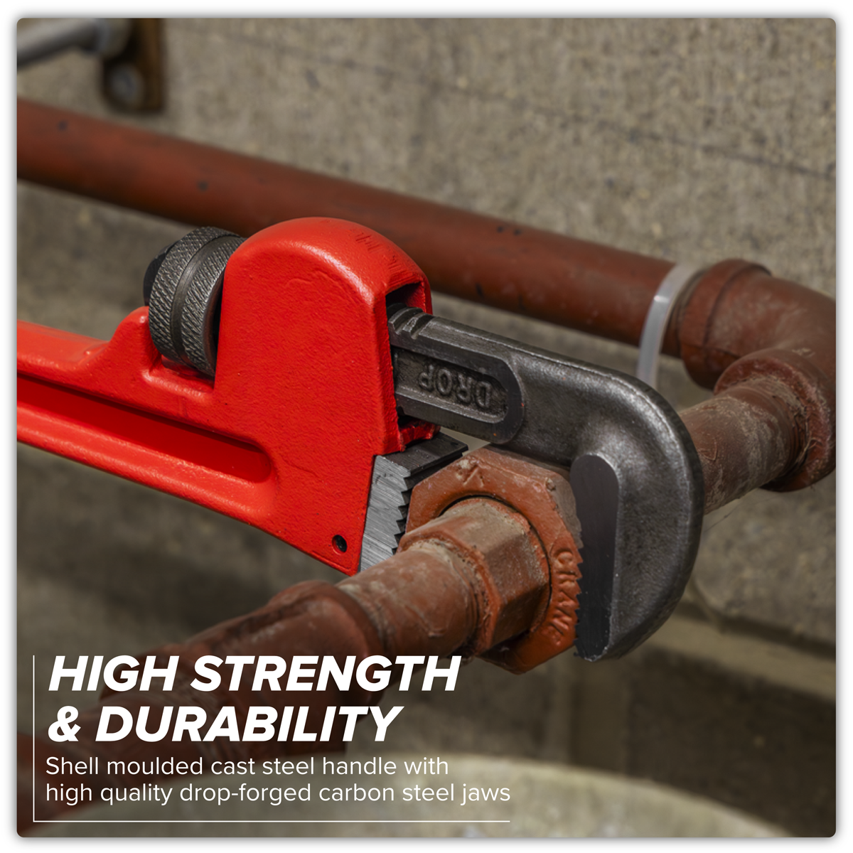 Premier AK5103 Premier Cast Steel Pipe Wrench European Pattern 300mm