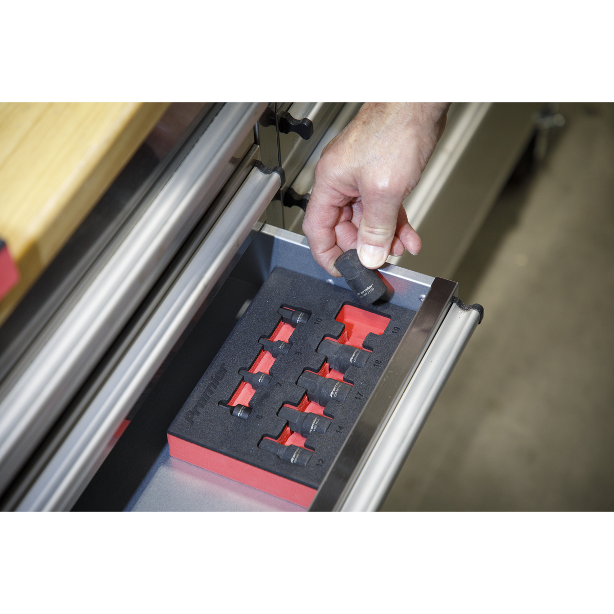 Premier AK5525 Premier Low Profile Hex Impact Socket Bit Set 1/4" & 3/8"Sq Drive 9pc