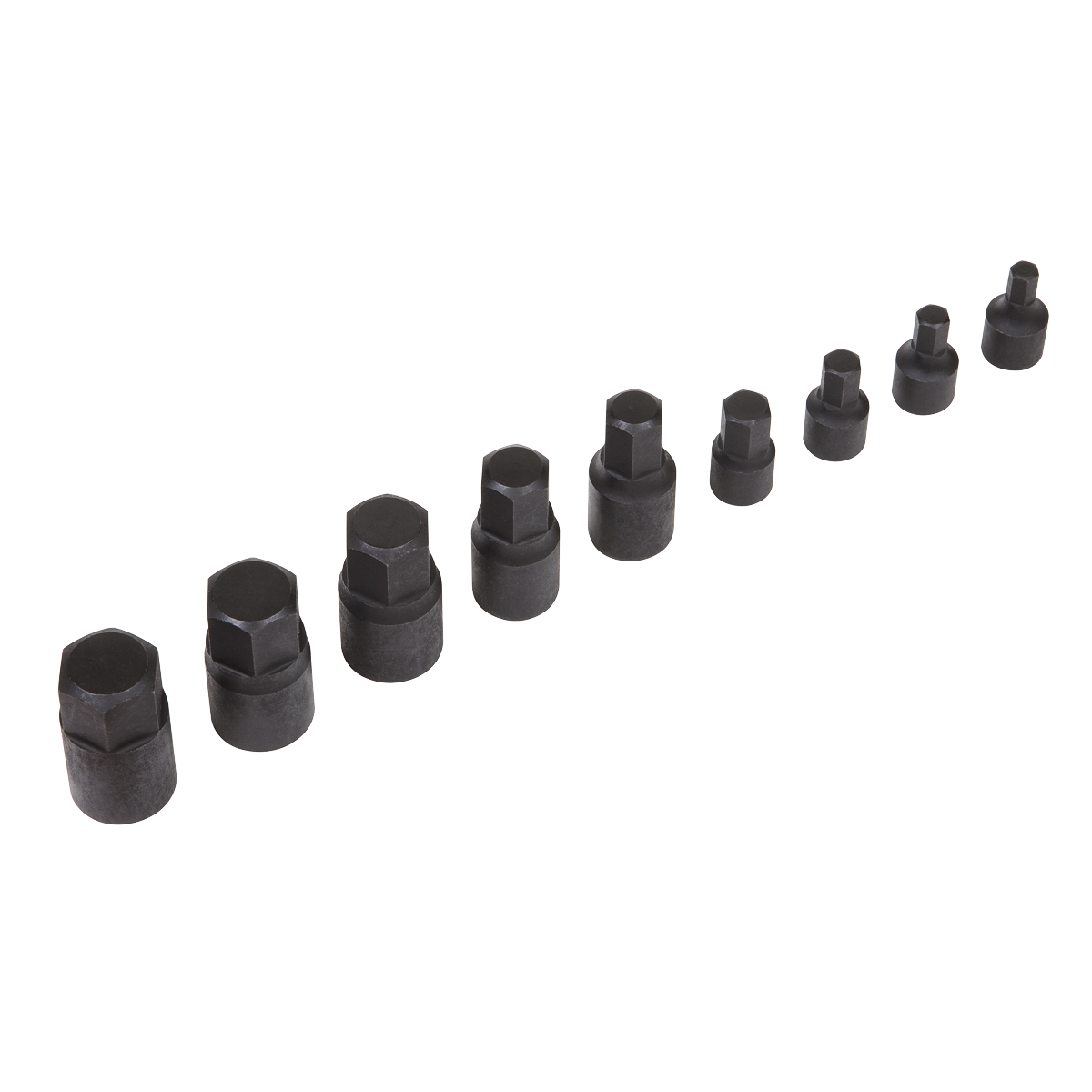 Premier AK5525 Premier Low Profile Hex Impact Socket Bit Set 1/4" & 3/8"Sq Drive 9pc