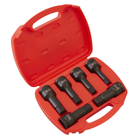 Premier AK5586 Premier Hex Impact Socket Bit Set 3/4"Sq Drive 6pc