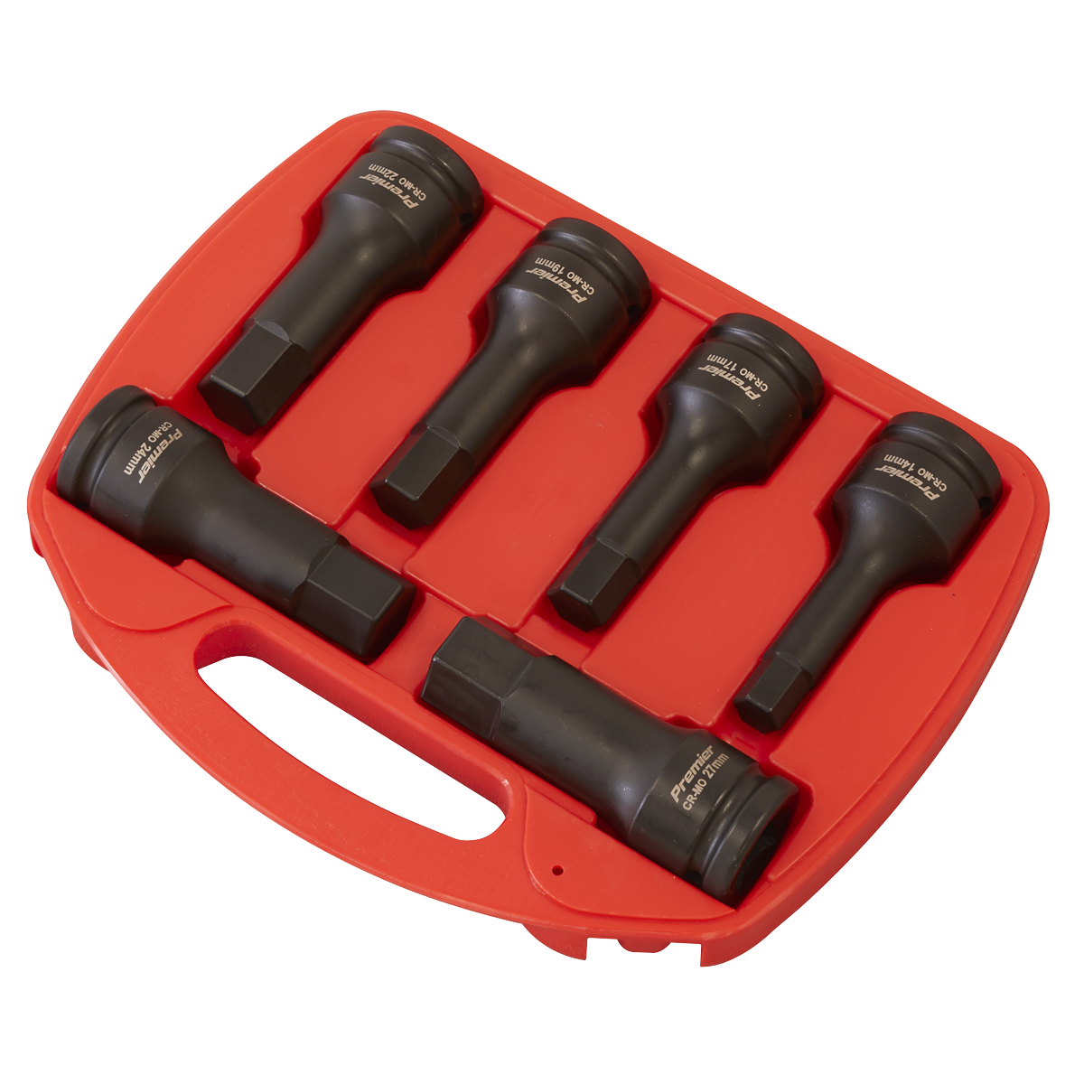 Premier AK5586 Premier Hex Impact Socket Bit Set 3/4"Sq Drive 6pc