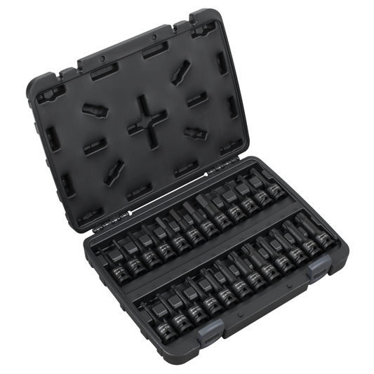 Premier AK56000 Premier Hex/TRX-Star*/Spline Impact Socket Bit Set 1/2"Sq Drive 24pc