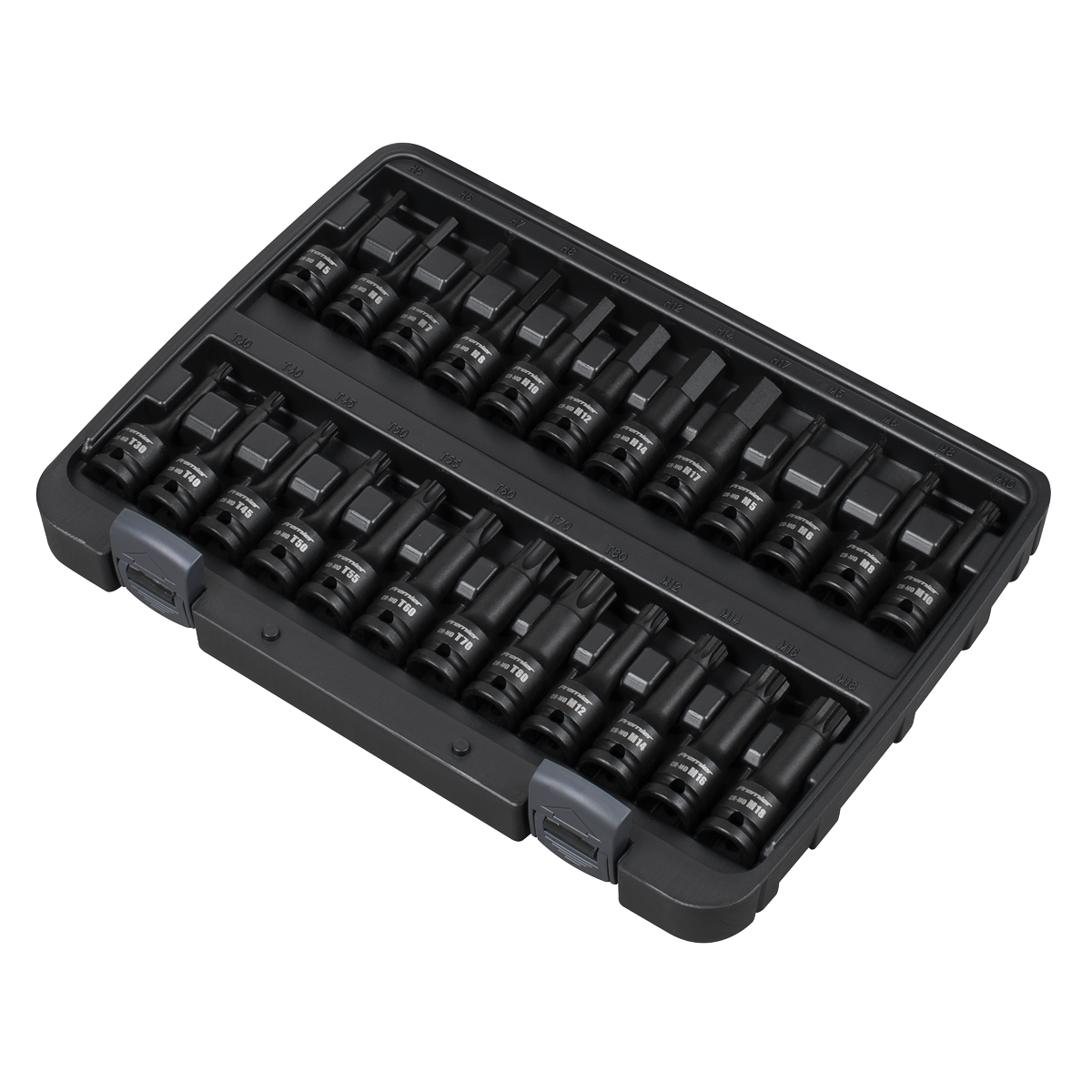 Premier AK56000 Premier Hex/TRX-Star*/Spline Impact Socket Bit Set 1/2"Sq Drive 24pc