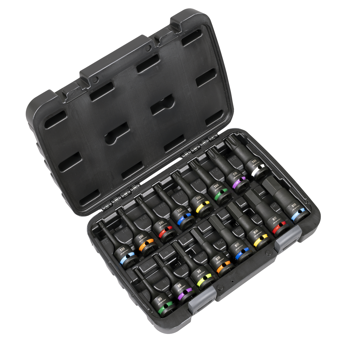 Premier AK56005 Premier Hex & TRX-Star* Impact Socket Bit Set 1/2"Sq Drive 16pc