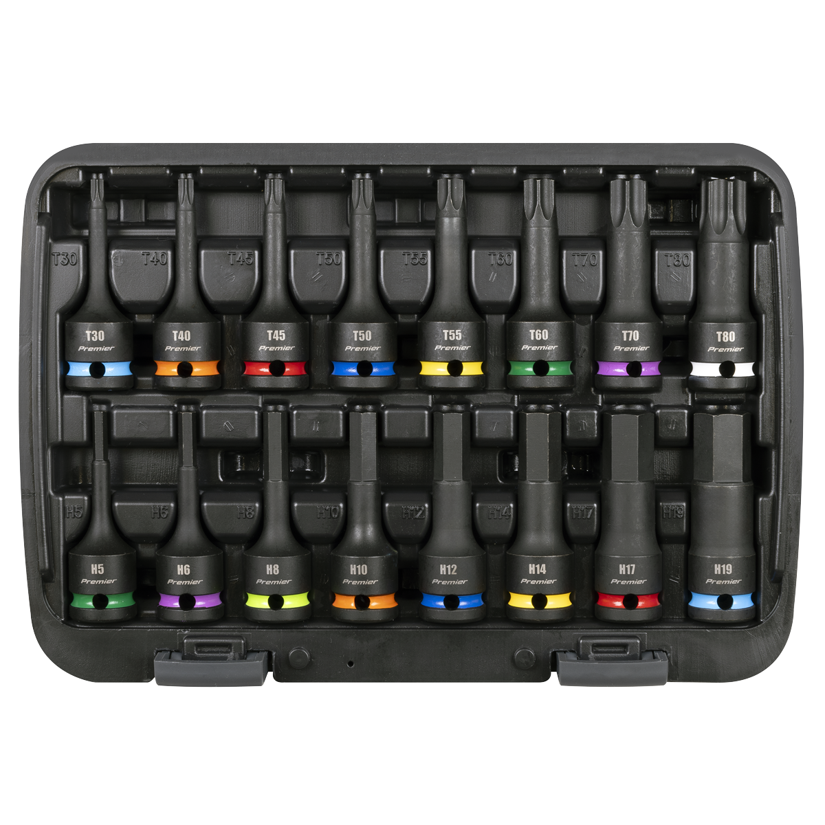 Premier AK56005 Premier Hex & TRX-Star* Impact Socket Bit Set 1/2"Sq Drive 16pc