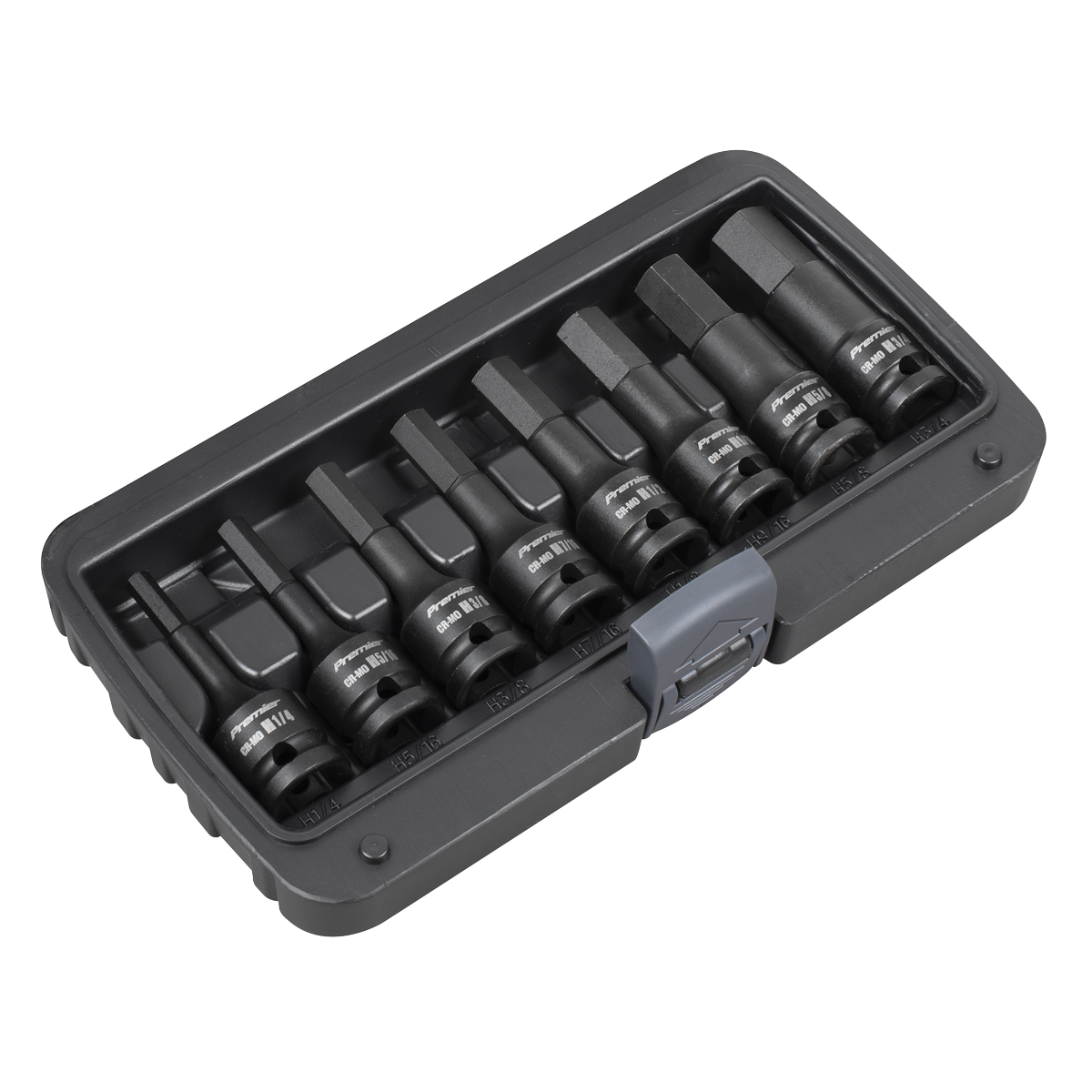 Premier AK5600 Premier Imperial Hex Impact Socket Bit Set 1/2"Sq Drive 8pc