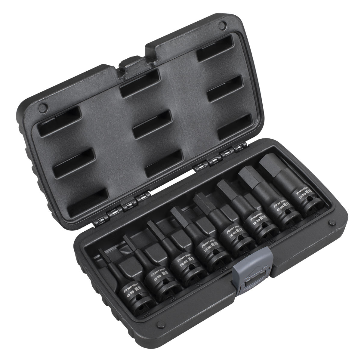 Premier AK5601 Premier Hex Impact Socket Bit Set 1/2"Sq Drive 8pc