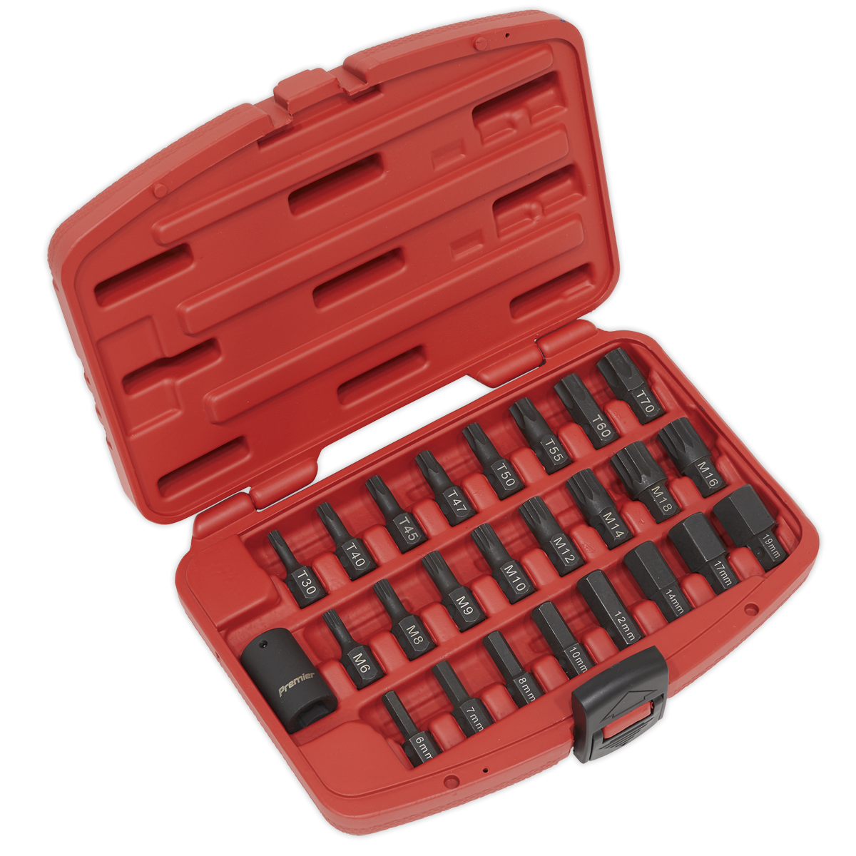 Premier AK5612 Premier TRX-Star*/Hex/Spline Impact Bit Set 1/2"Sq Drive 25pc