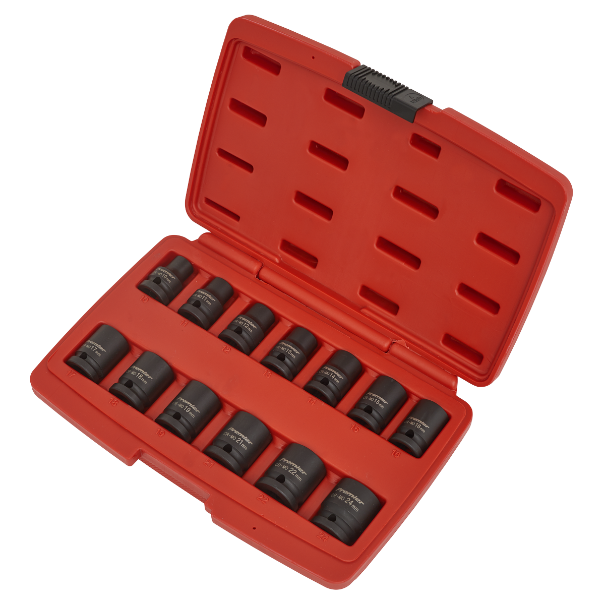 Premier AK5614M Premier Impact Socket Set 1/2"Sq Drive 12-point 13pc