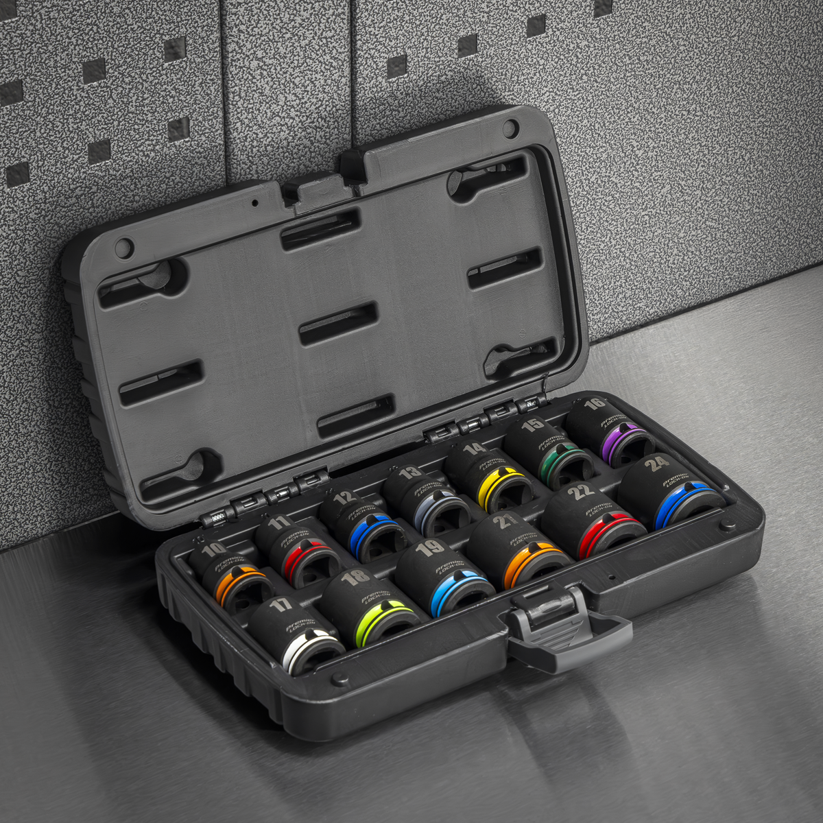 Premier AK56160M Lock-On™ Impact Socket Set 1/2"Sq Drive 13pc 6pt Metric