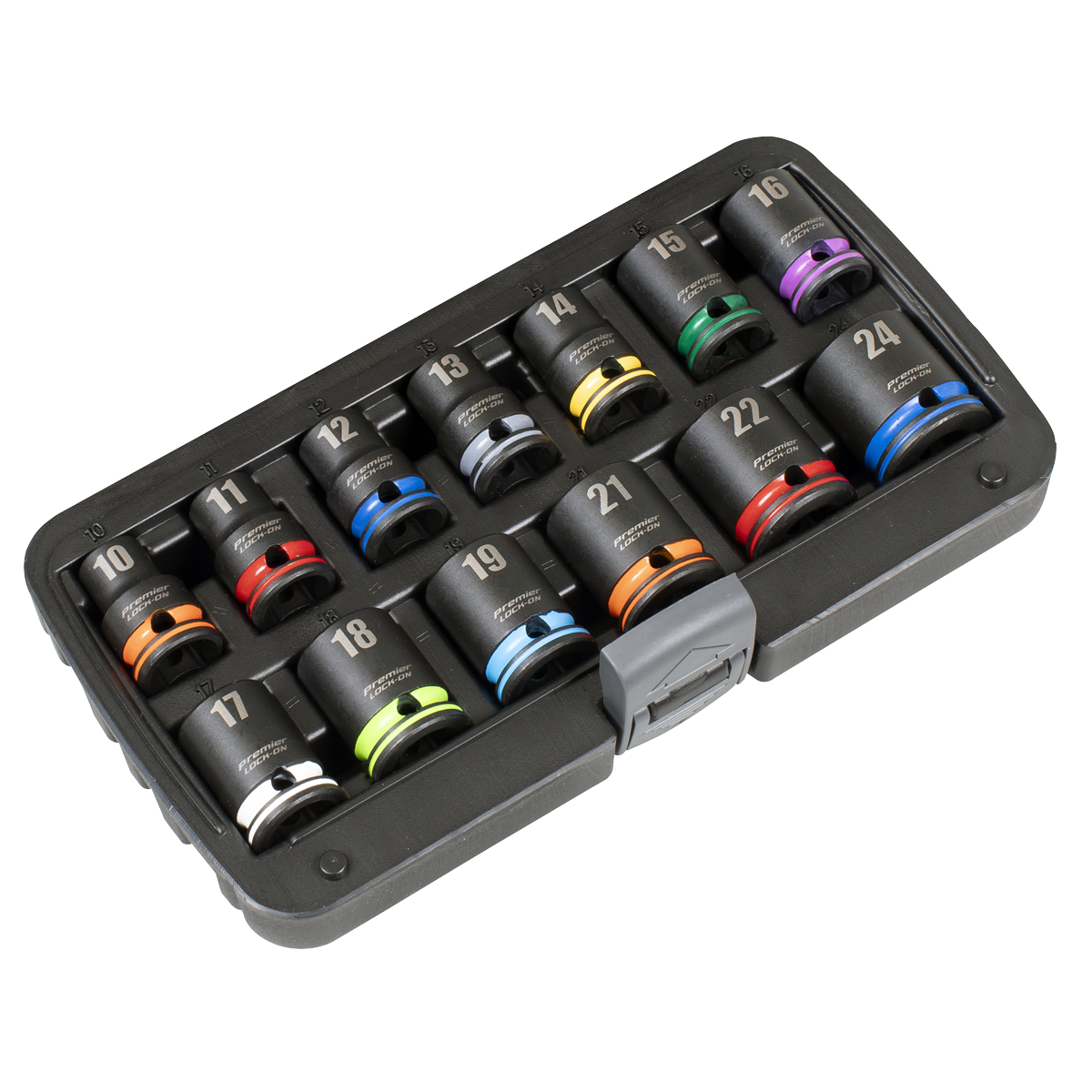 Premier AK56160M Lock-On™ Impact Socket Set 1/2"Sq Drive 13pc 6pt Metric