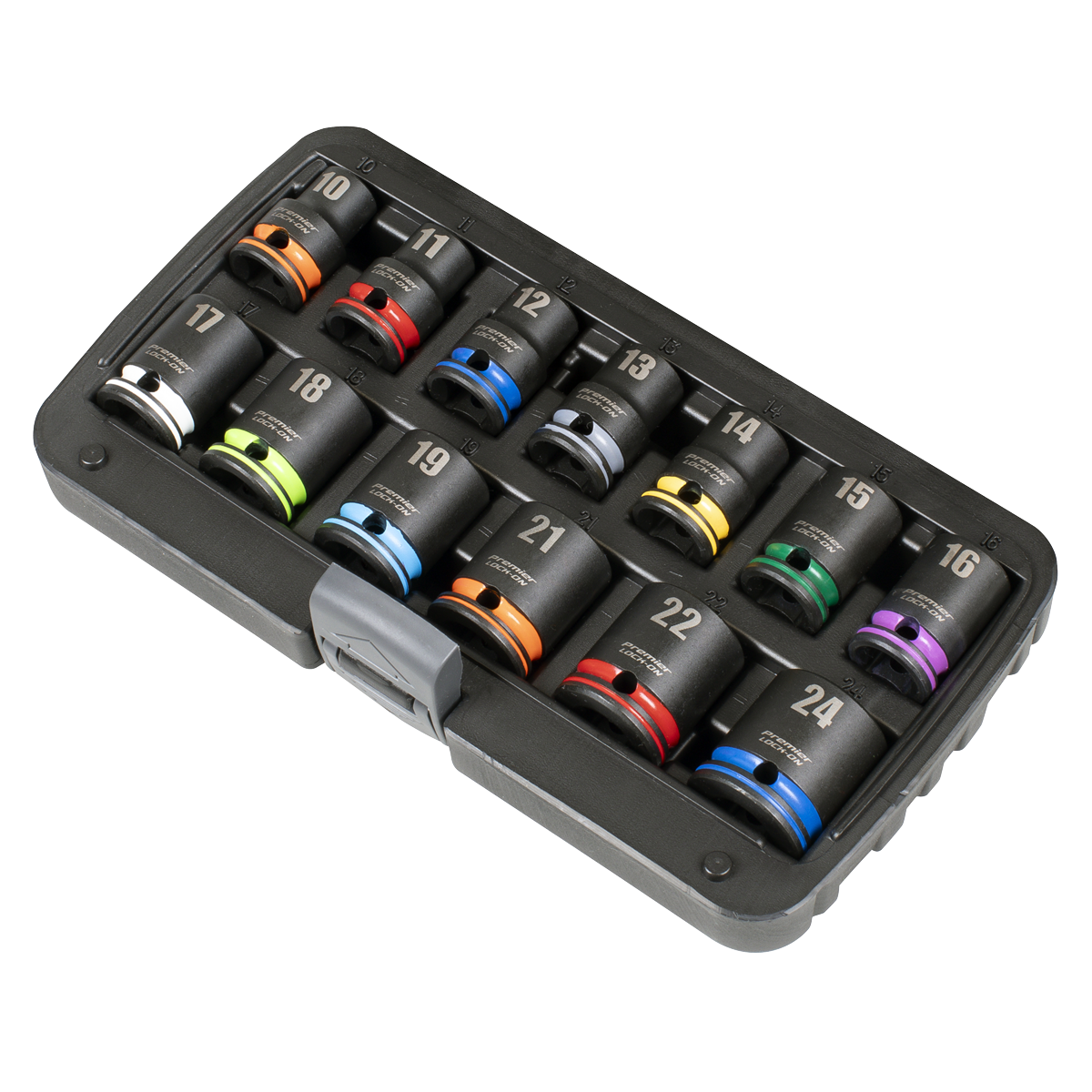 Premier AK56160M Lock-On™ Impact Socket Set 1/2"Sq Drive 13pc 6pt Metric