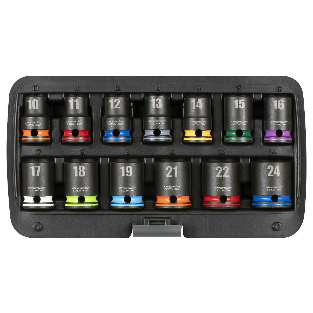 Premier AK56160M Lock-On™ Impact Socket Set 1/2"Sq Drive 13pc 6pt Metric