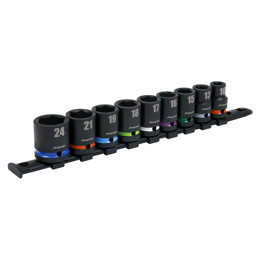 Premier AK5618M Premier Impact Socket Set 1/2"Sq Drive 9pc