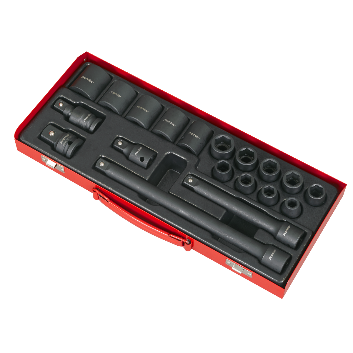 Premier AK5619M Premier Impact Socket Set 1/2"Sq Drive 19pc