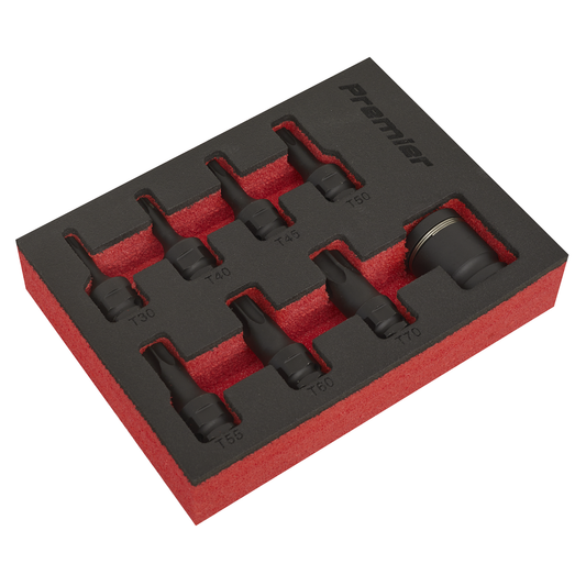 Premier AK5621 Premier TRX-Star* Impact Socket Bit Set 3/8"Sq Drive 8pc