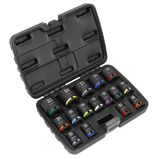 Premier AK5625M Premier Impact Socket Set 1/2"Sq Drive 16pc