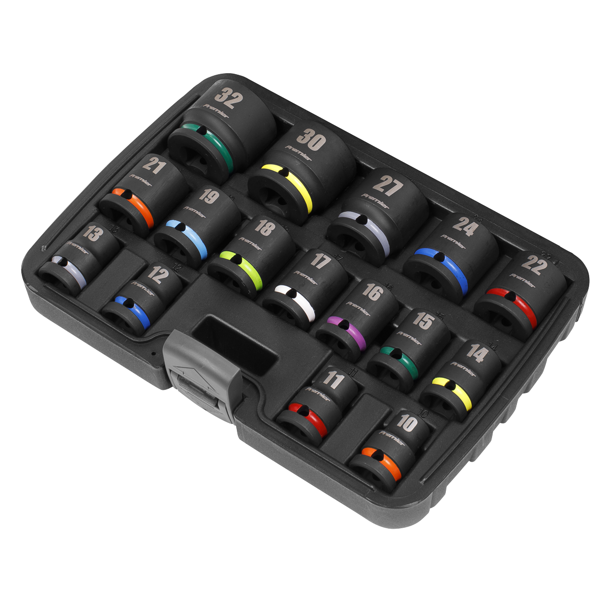 Premier AK5625M Premier Impact Socket Set 1/2"Sq Drive 16pc