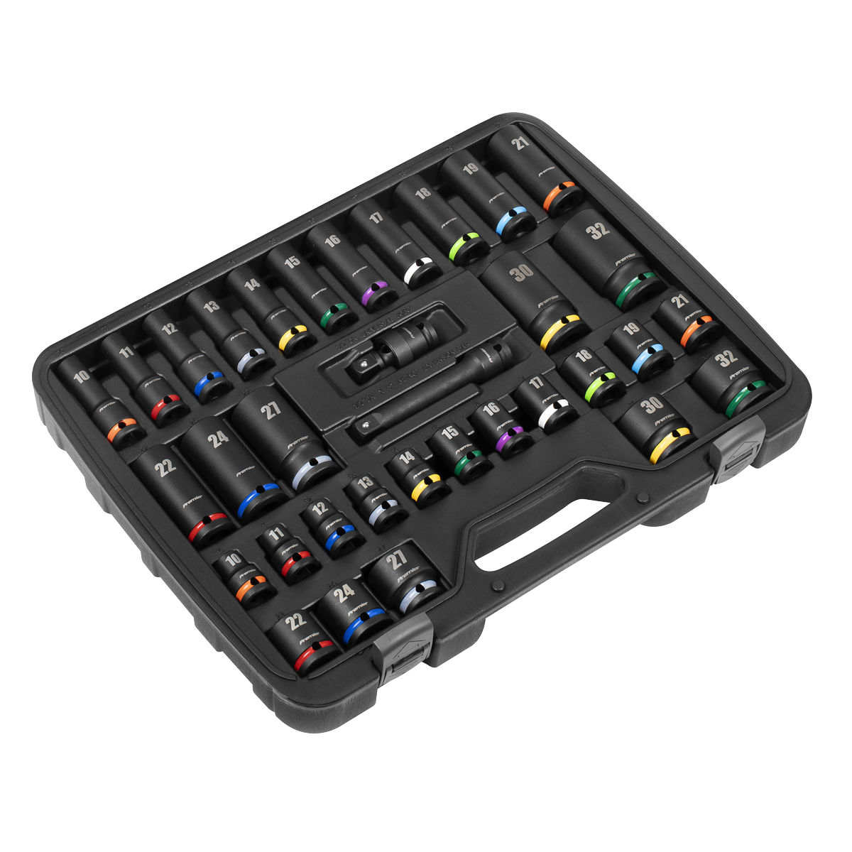 Premier AK5635M Premier Impact Socket Set 1/2"Sq Drive 34pc
