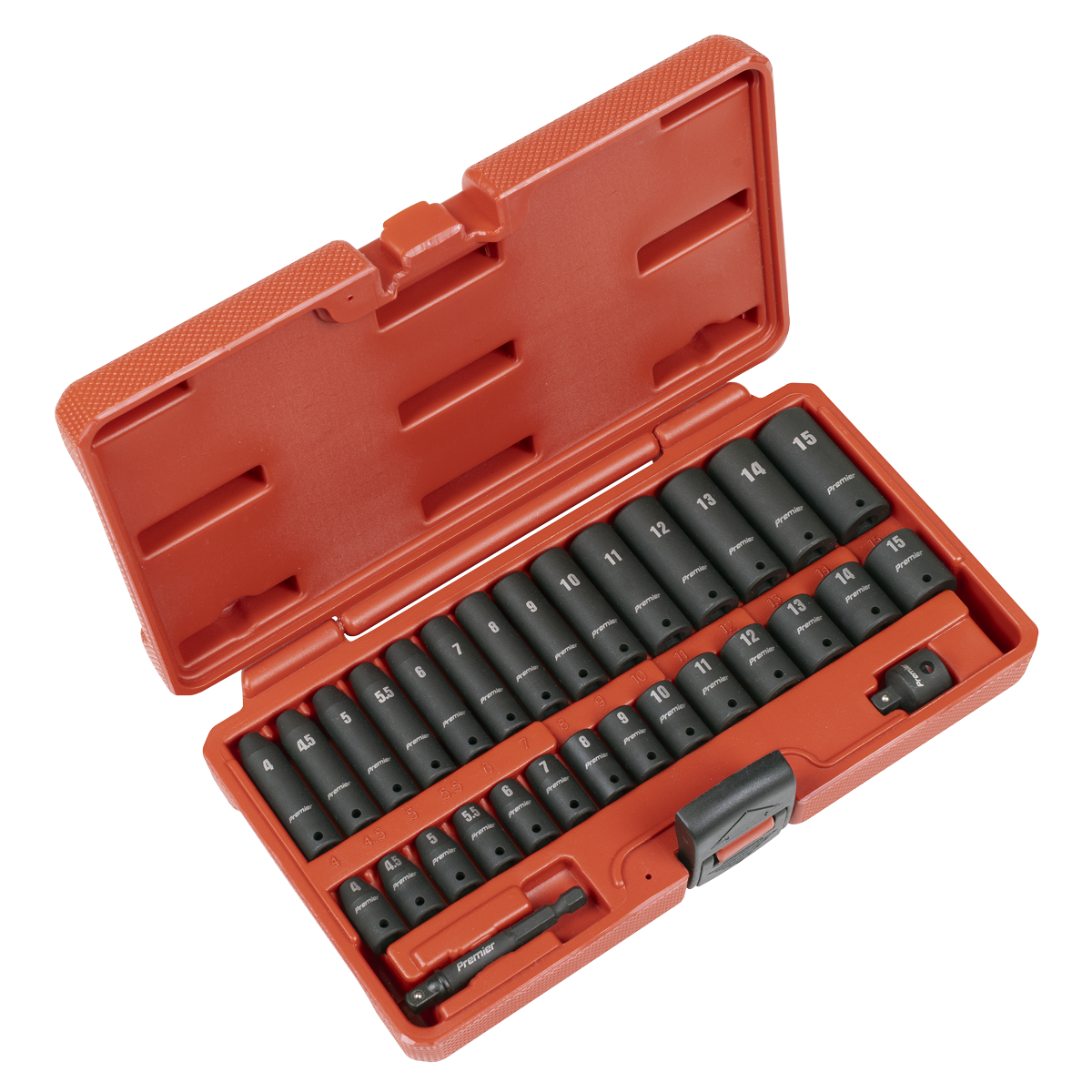 Premier AK5640M Premier Impact Socket Set 1/4"Sq Drive 30pc