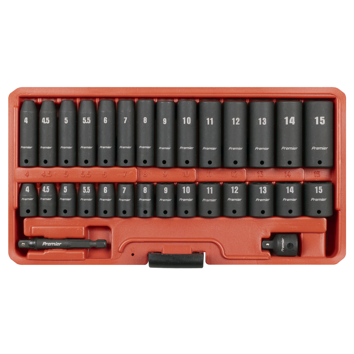 Premier AK5640M Premier Impact Socket Set 1/4"Sq Drive 30pc