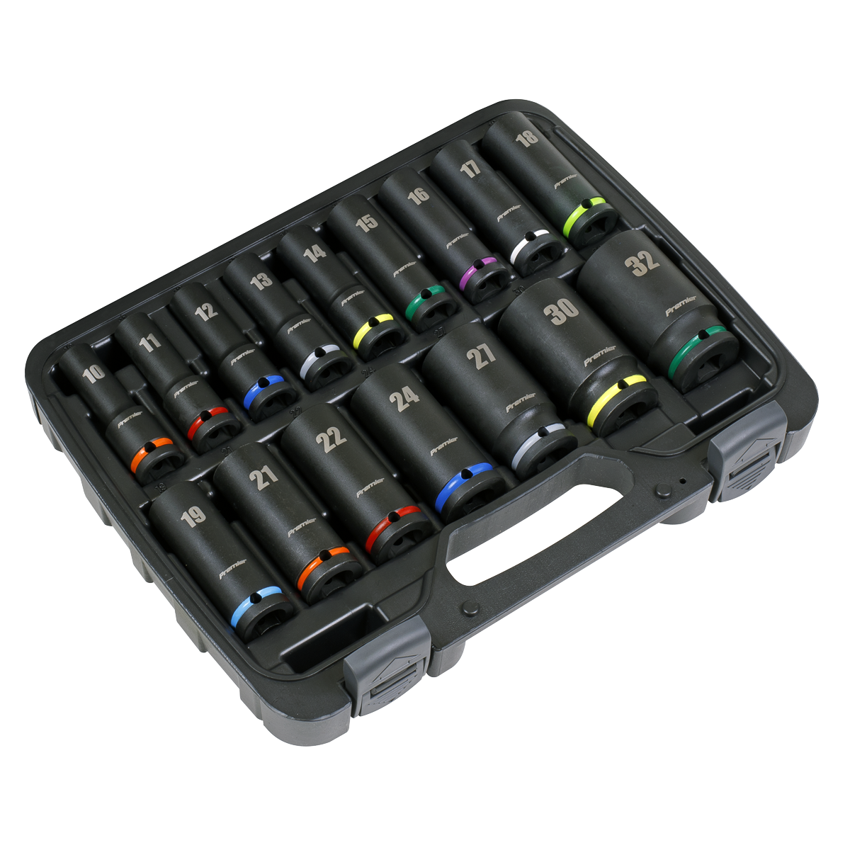Premier AK5818M Premier Deep Impact Socket Set 1/2"Sq Drive 16pc