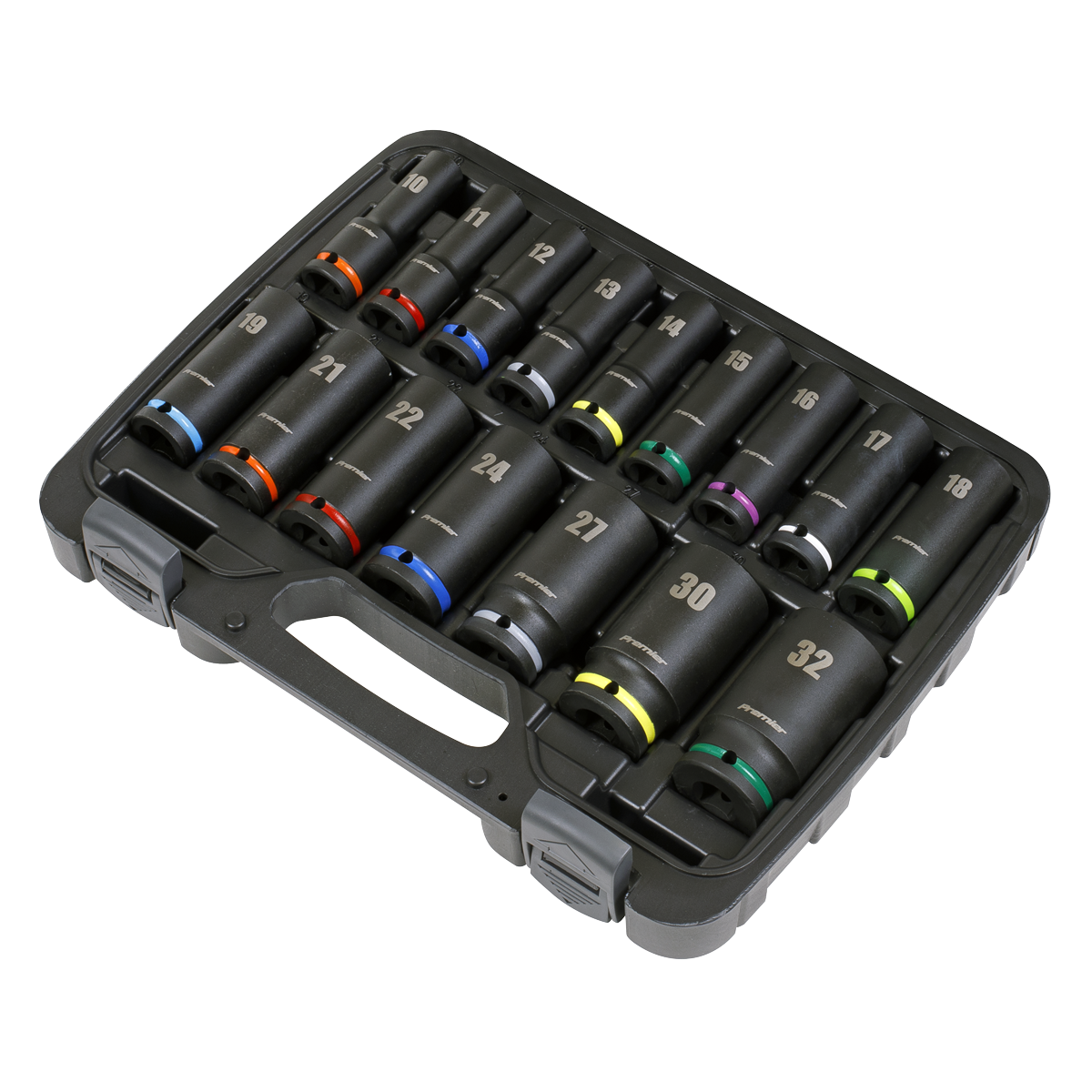 Premier AK5818M Premier Deep Impact Socket Set 1/2"Sq Drive 16pc