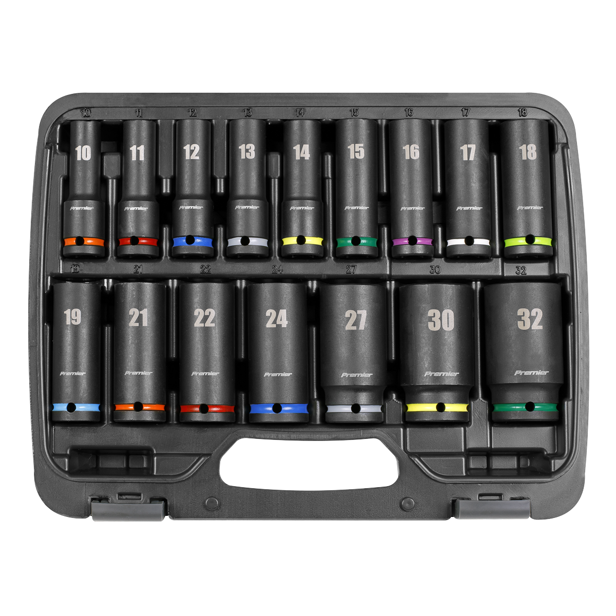 Premier AK5818M Premier Deep Impact Socket Set 1/2"Sq Drive 16pc
