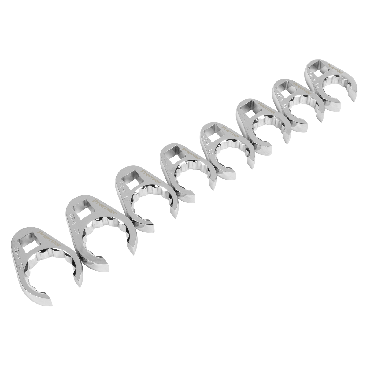 Premier AK5981 Crow's Foot Spanner Set 1/2"Sq Drive 8pc